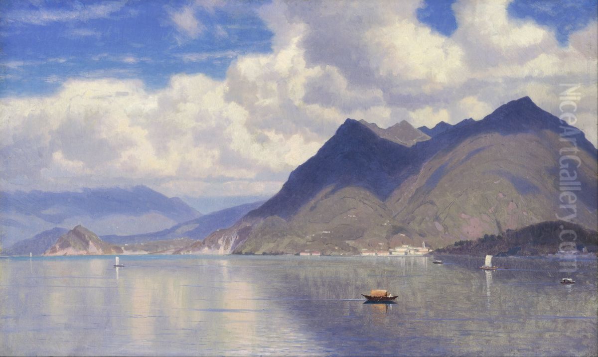 Lago Maggiore Oil Painting by William Stanley Haseltine