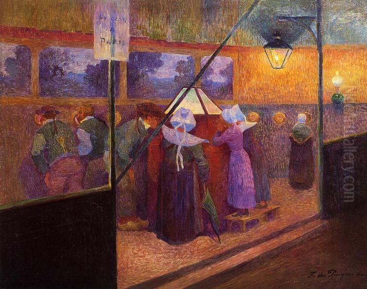 The Magic Lantern Oil Painting by Ferdinand du Puigaudeau