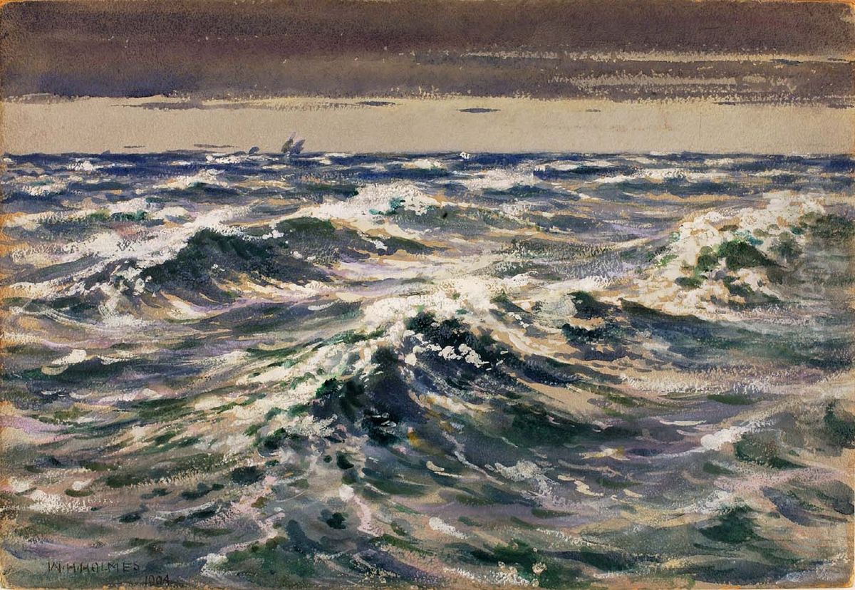 The Open Sea Oil Painting by William Henry Holmes