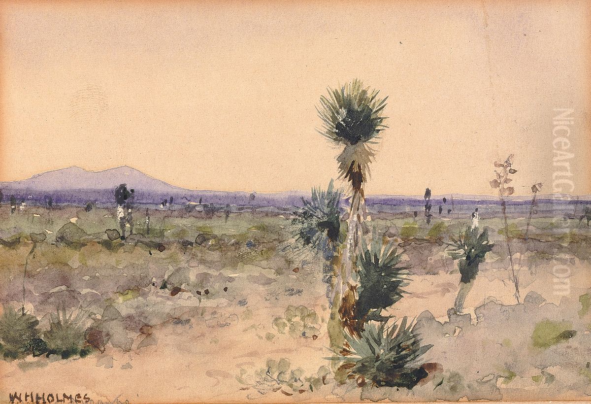 Yuccaland--Chihuahua, Mexico Oil Painting by William Henry Holmes