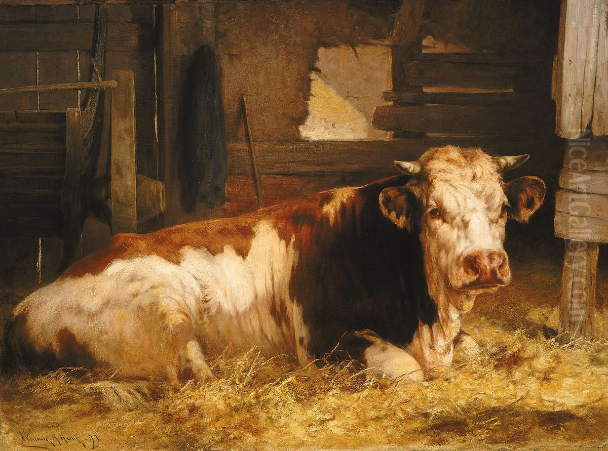 Monarch of the Farm Oil Painting by William Henry Howe