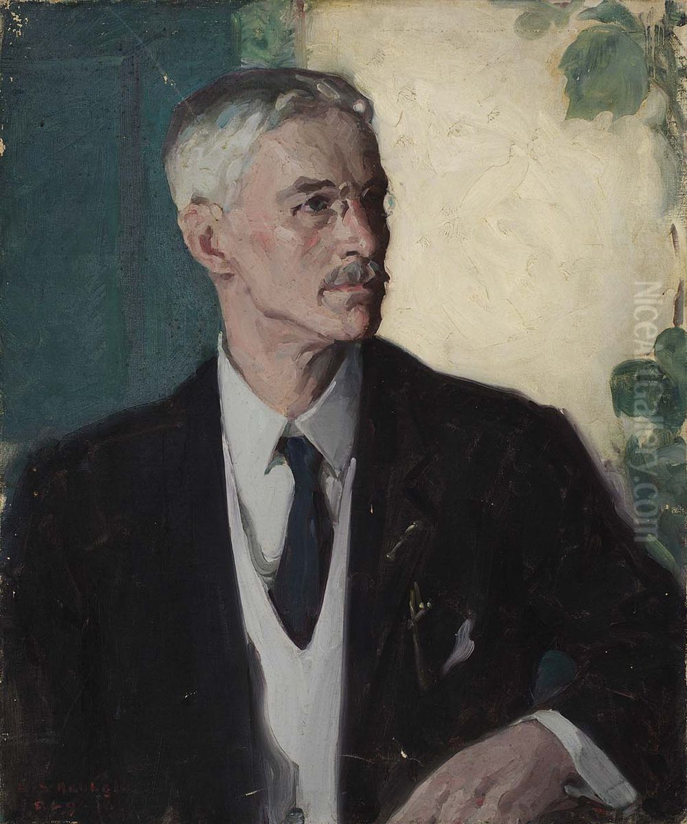 Portrait of H. Siddons Mowbray Oil Painting by Henry Salem Hubbell