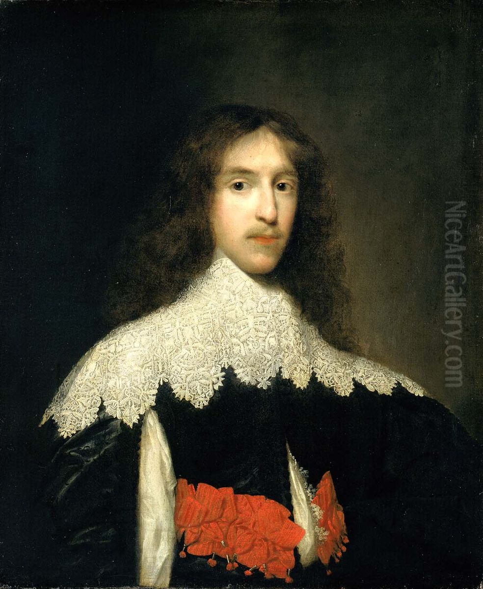 Portrait of a Gentleman Oil Painting by Cornelis Janssens van Ceulen