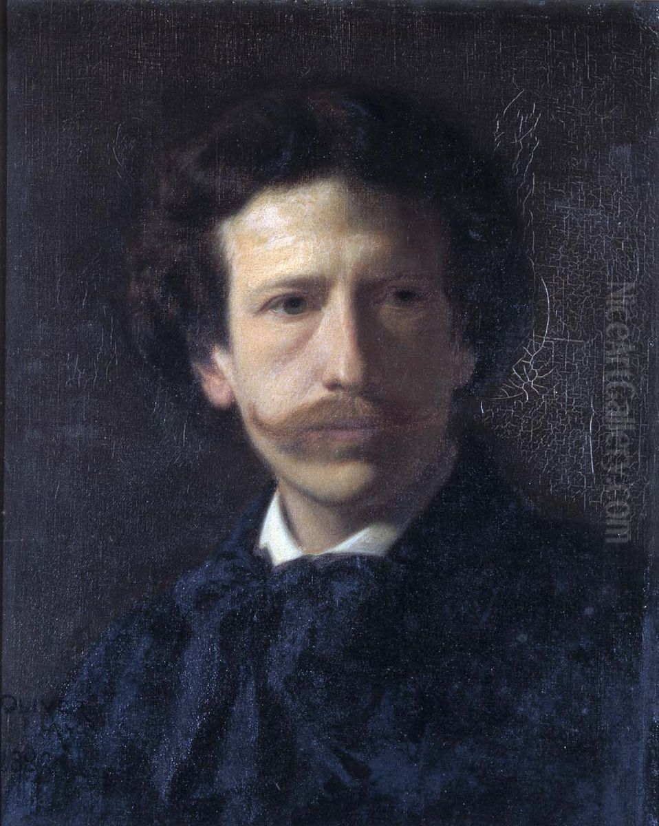 Self-Portrait Oil Painting by Oliver Ingraham Lay