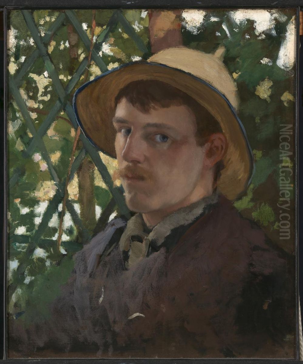 Self-Portrait at Montigny Oil Painting by Will Hicok Low