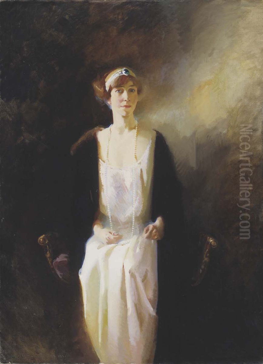 Elizabeth, Queen of the Belgians Oil Painting by M. Jean McLane