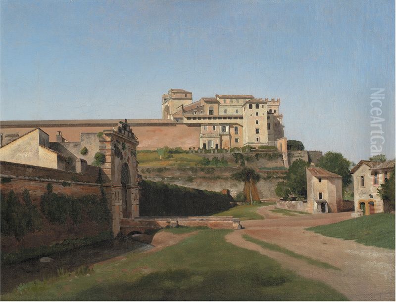 Porta Angelica and Part of the Vatican Oil Painting by Christoffer Wilhelm Eckersberg