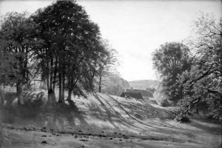 Et skovbryn Oil Painting by C. A. Kolle