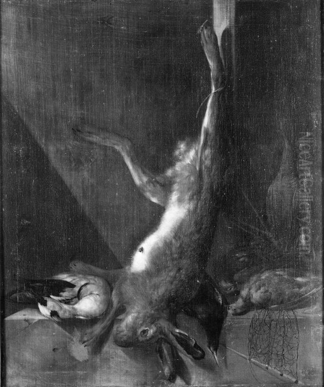 Dead Game Oil Painting by Philipp Ferdinand de Hamilton