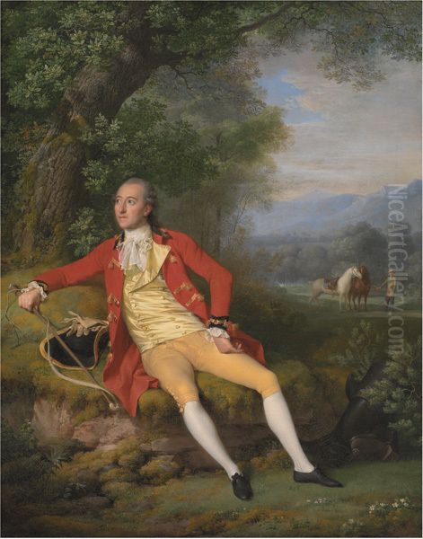 Jean-Armand Tronchin, udsending ved det franske og engelske hof. Schweiz Oil Painting by Jens Juel