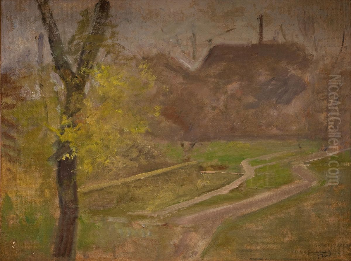 De dovstummes have. Paris Oil Painting by Ludvig Find