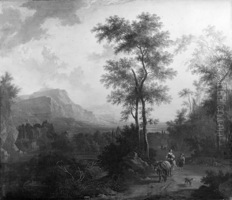 Southern Landscape Oil Painting by Frederik de Moucheron