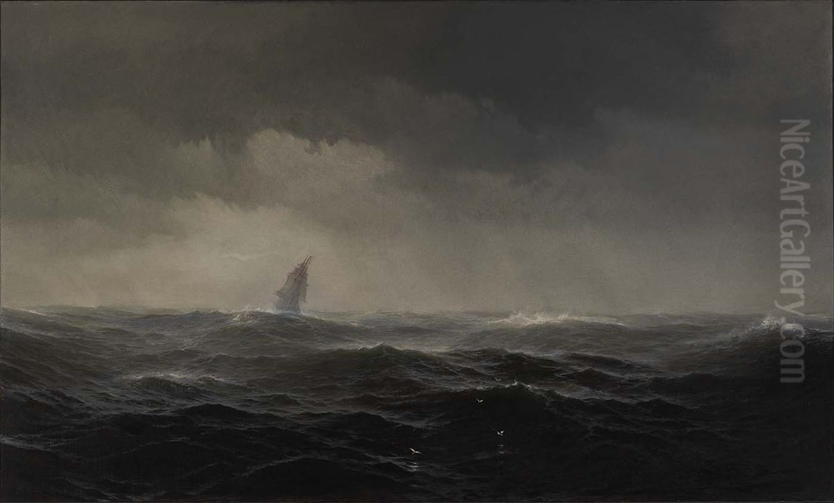 The Sea Oil Painting by Edward Moran