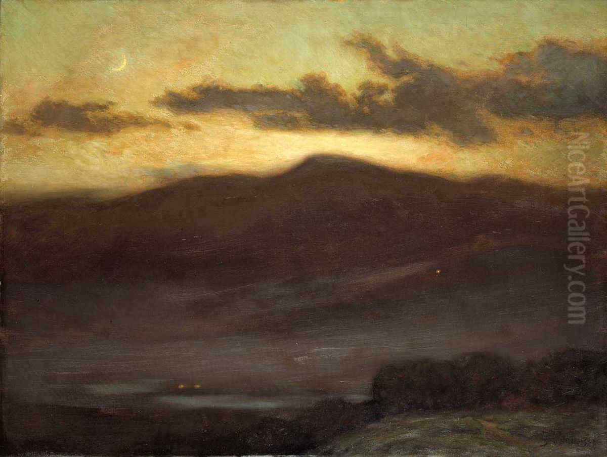 Sunset, Mount McIntyre Oil Painting by James Henry Moser