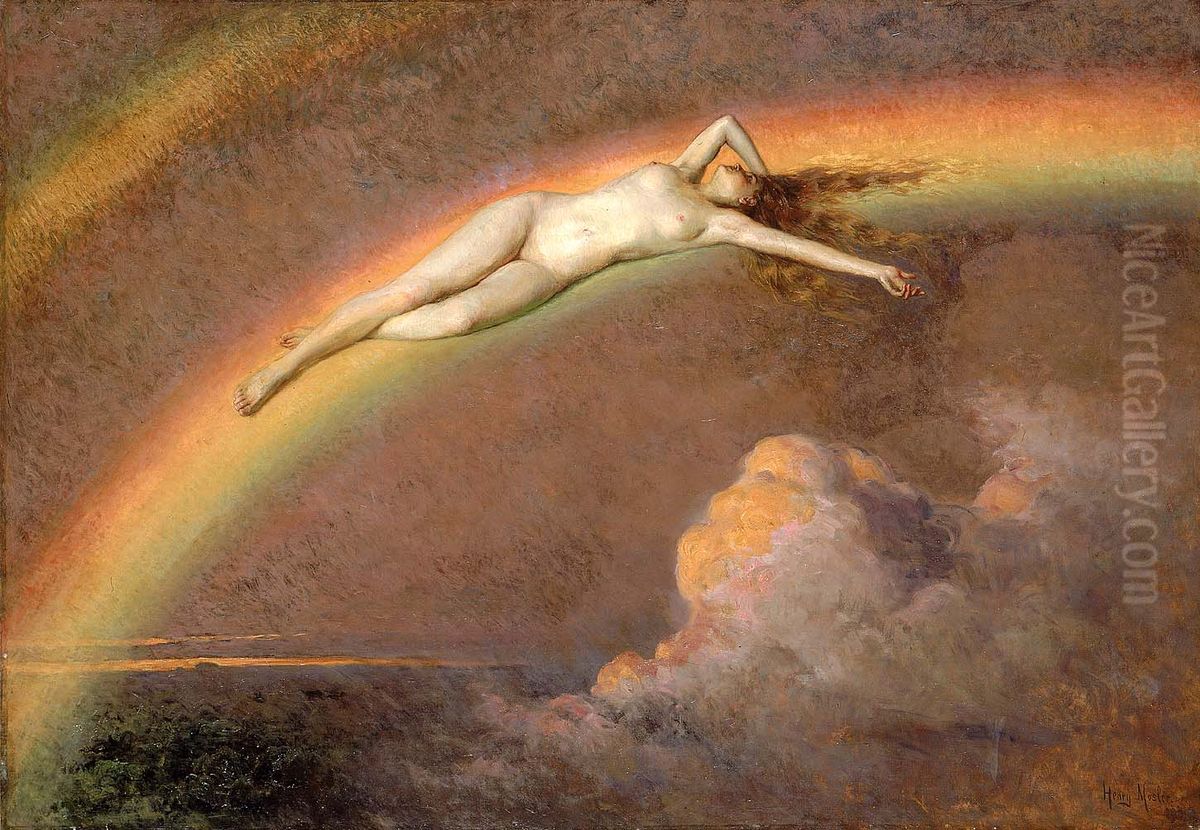 The Spirit of the Rainbow Oil Painting by Henry Mosler