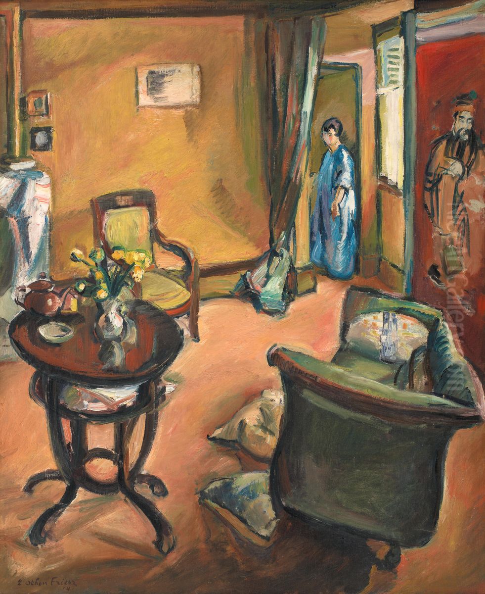 Interior Oil Painting by Othon Friesz