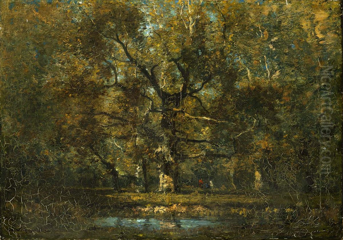 Oak Tree Oil Painting by Henry Ward Ranger