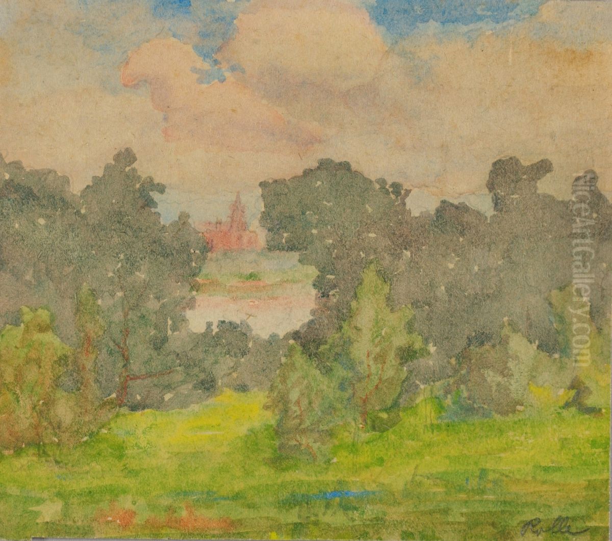 Untitled Oil Painting by A. H. O. Rolle