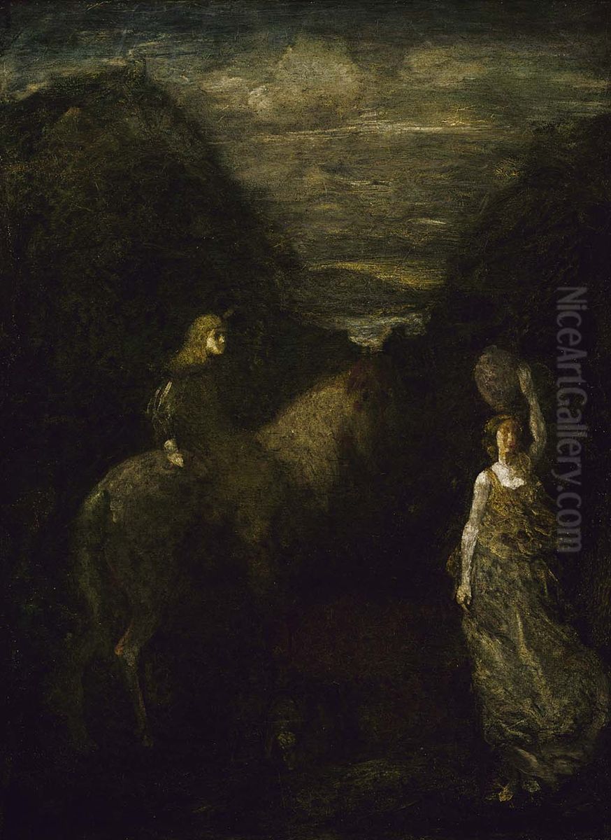 King Cophetua and the Beggar Maid Oil Painting by Albert Pinkham Ryder