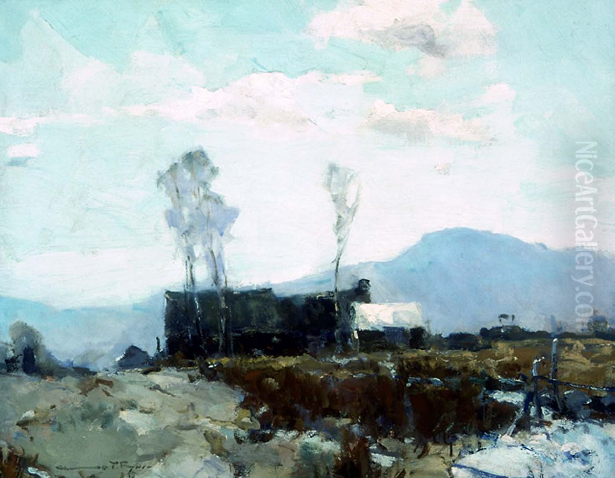 House on the Ridge Oil Painting by Chauncey Foster Ryder