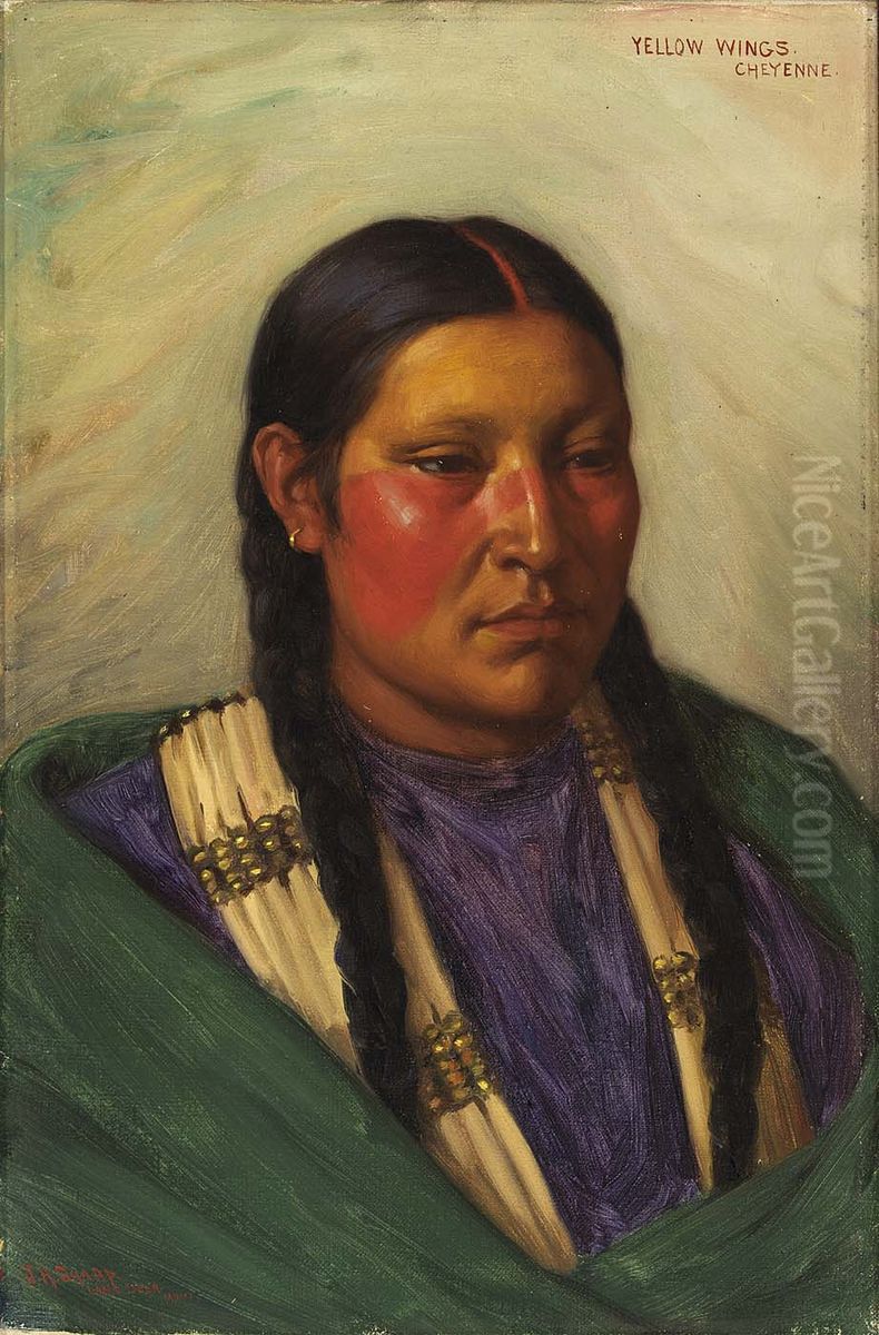 Yellow Wings Oil Painting by Joseph Henry Sharp