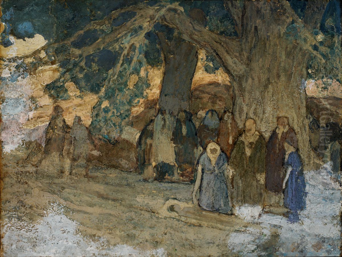 He Healed the Sick Oil Painting by Henry Ossawa Tanner