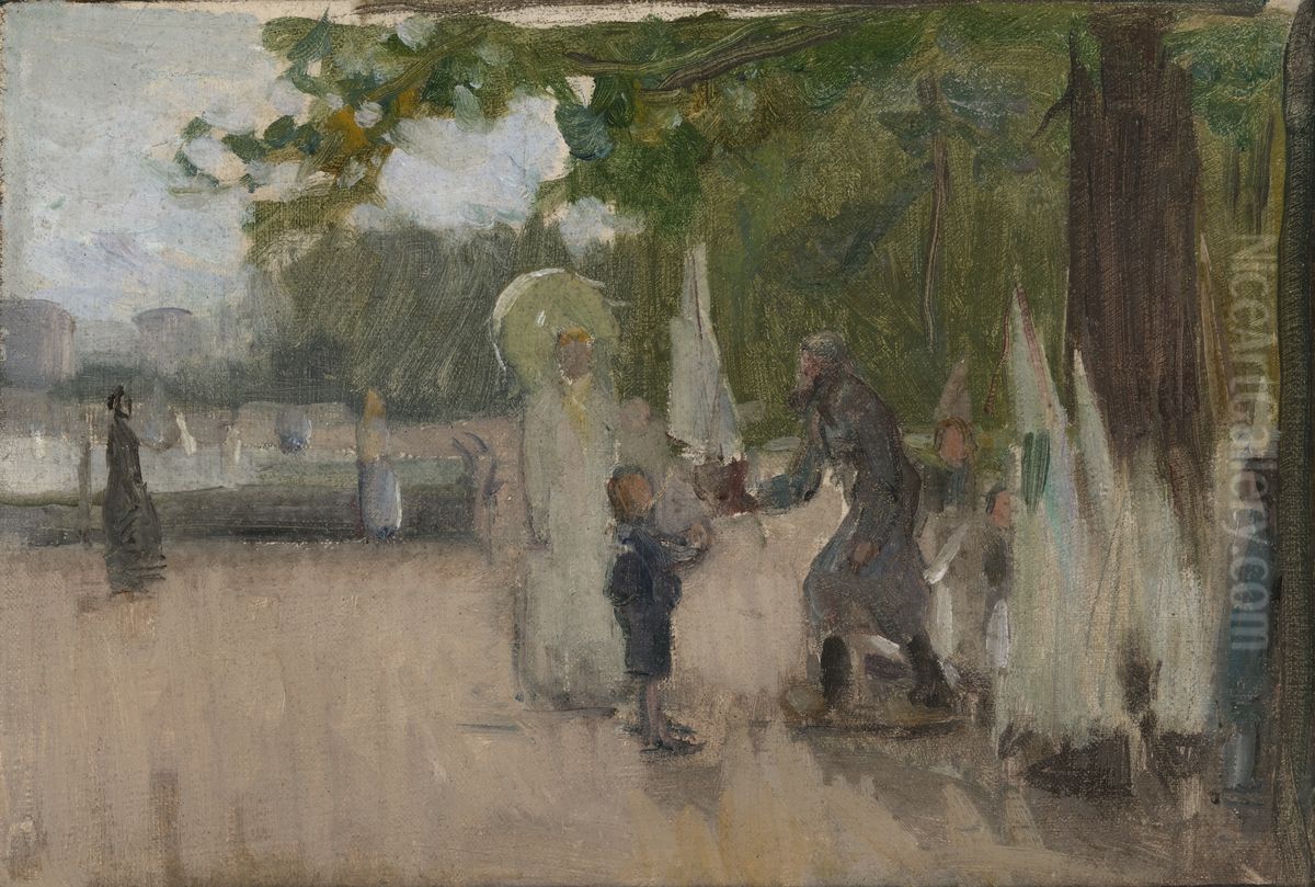 The Man Who Rented Boats Oil Painting by Henry Ossawa Tanner