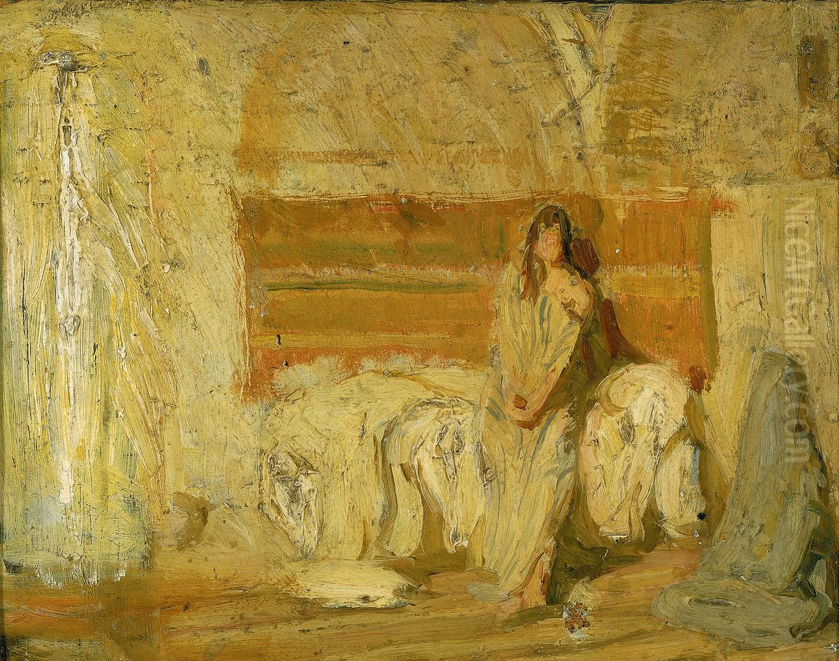 Study for the Annunciation Oil Painting by Henry Ossawa Tanner