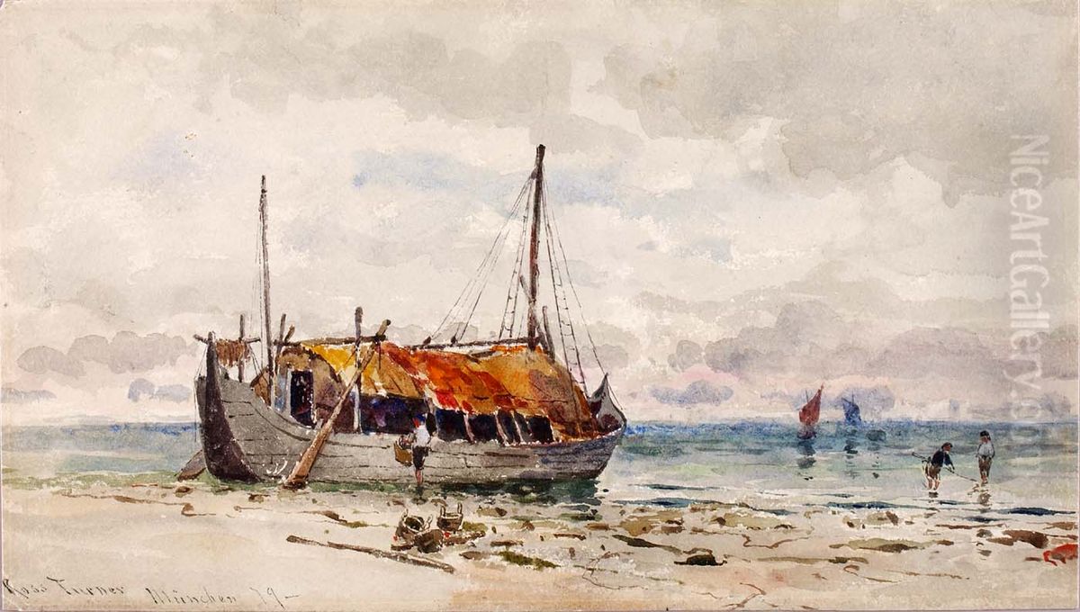 The Mussel Gatherers Oil Painting by Ross Turner