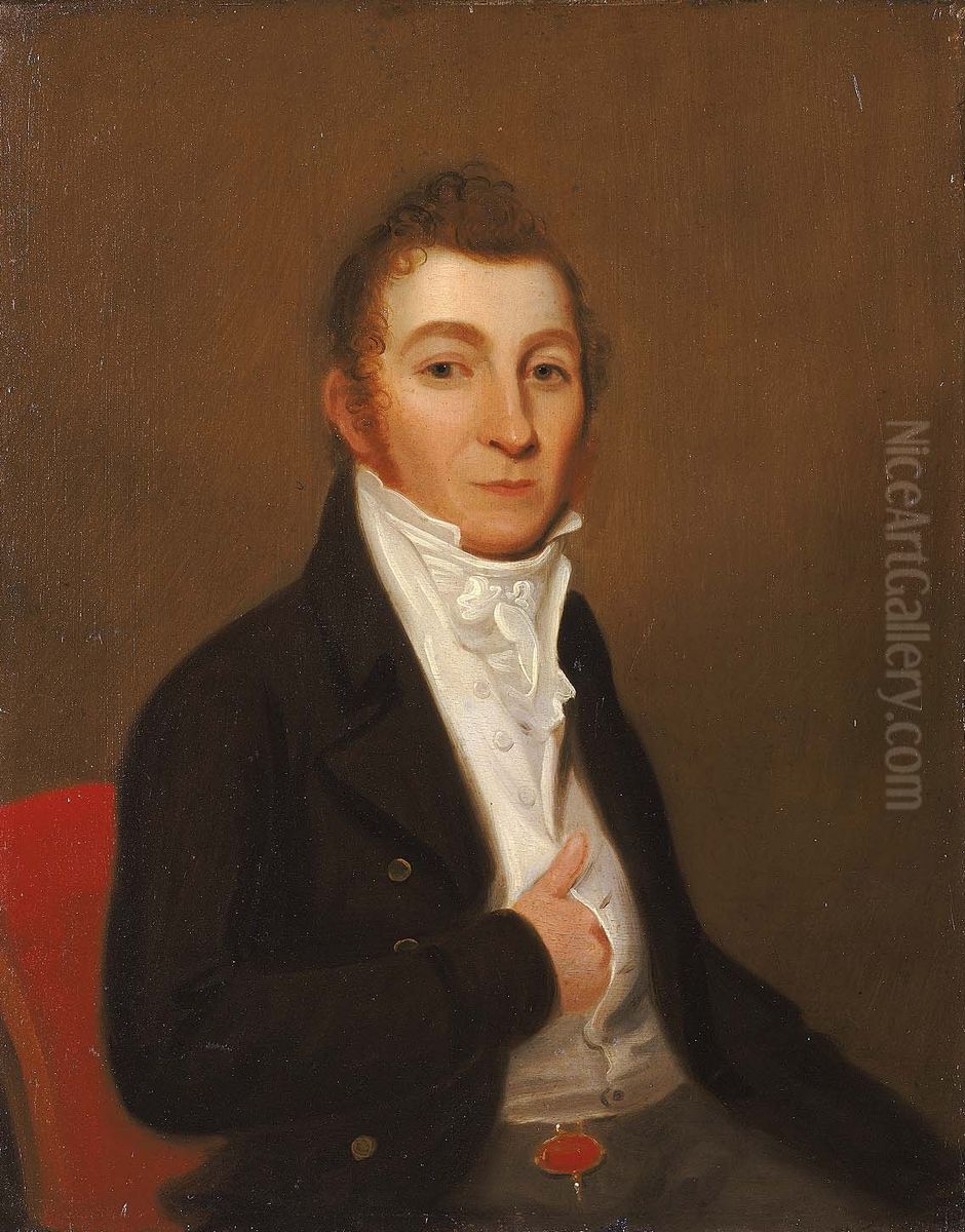 Thomas Davis Oil Painting by James Alexander Simpson