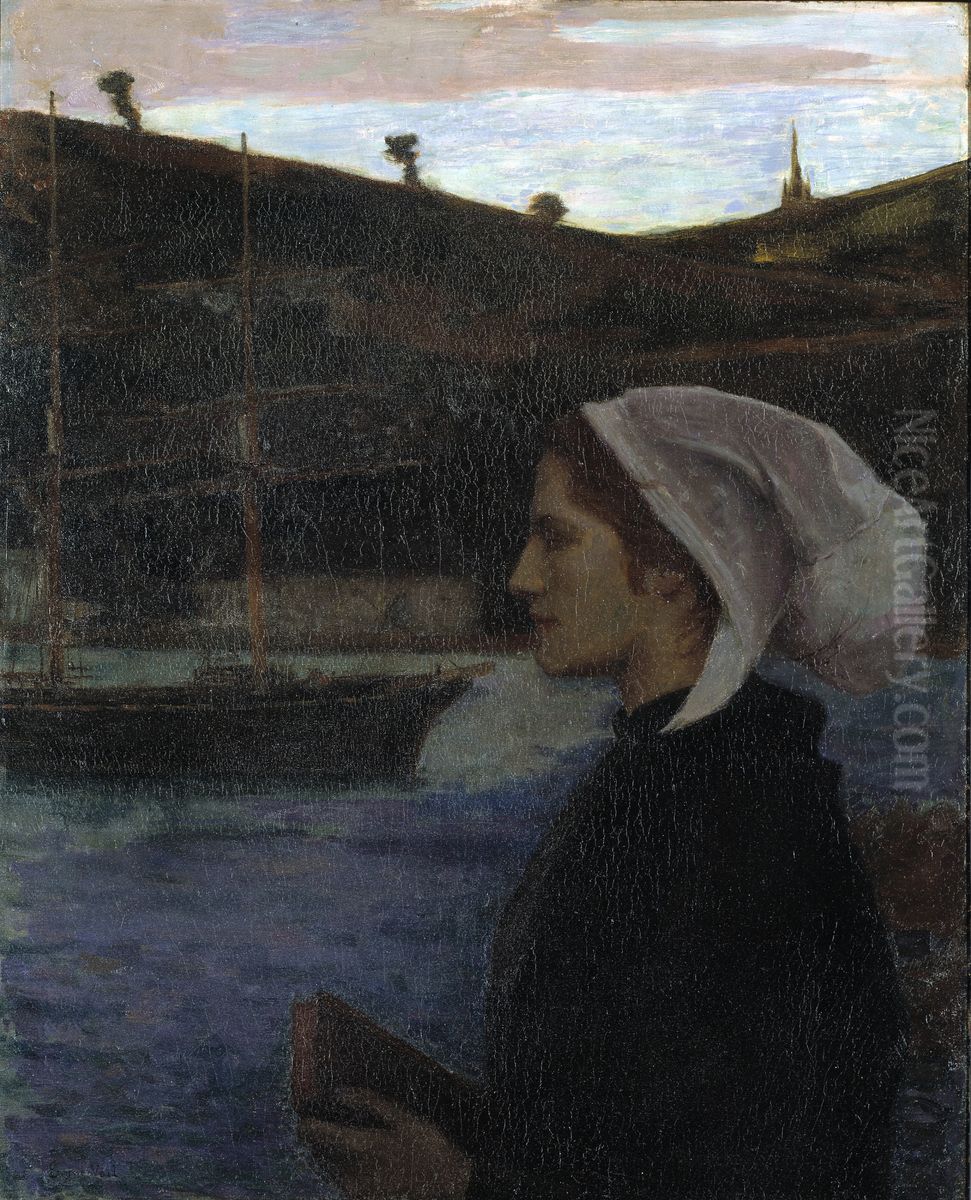 A Breton Sunday Oil Painting by unknown