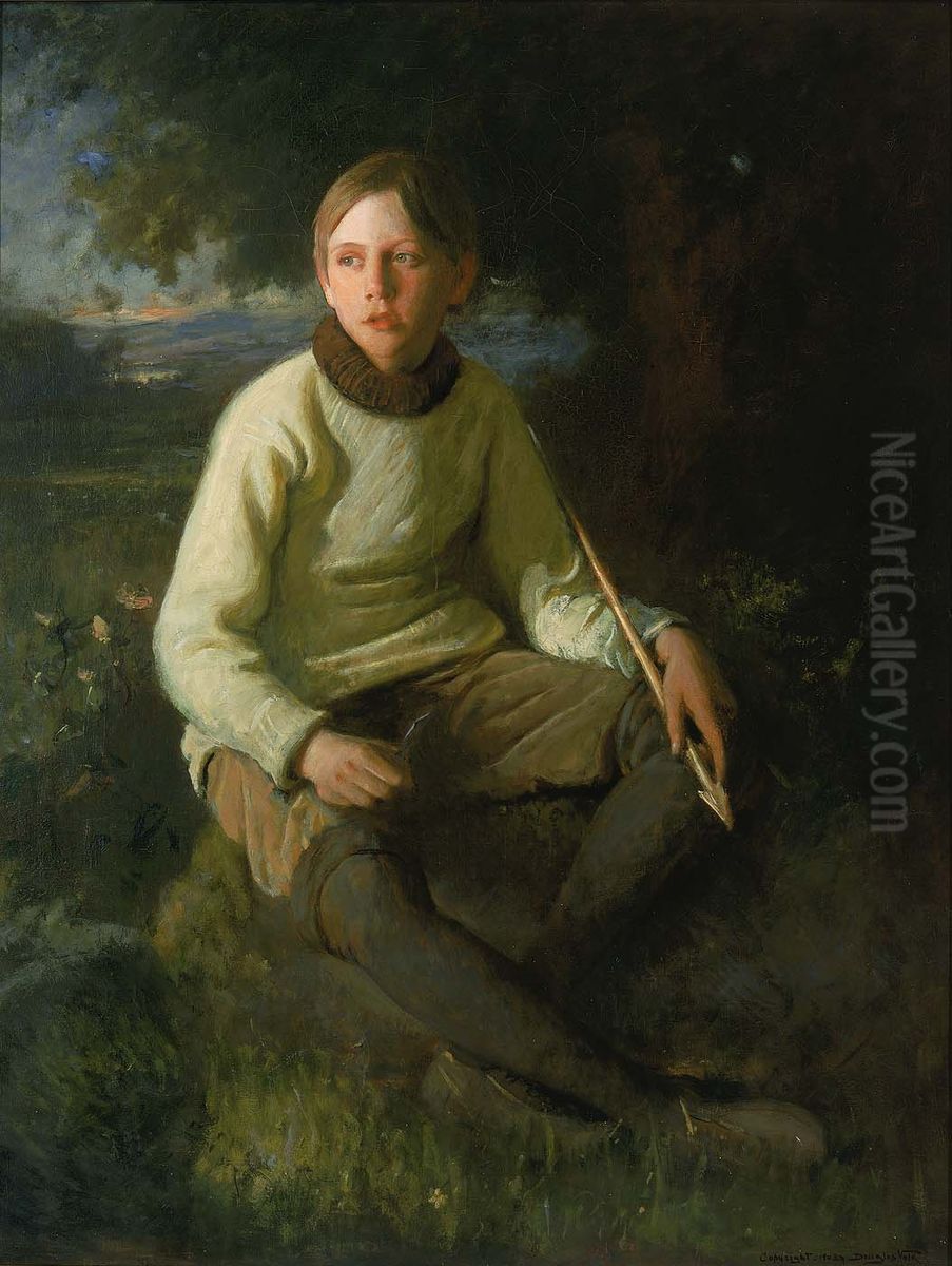 The Boy with the Arrow Oil Painting by Douglas Volk
