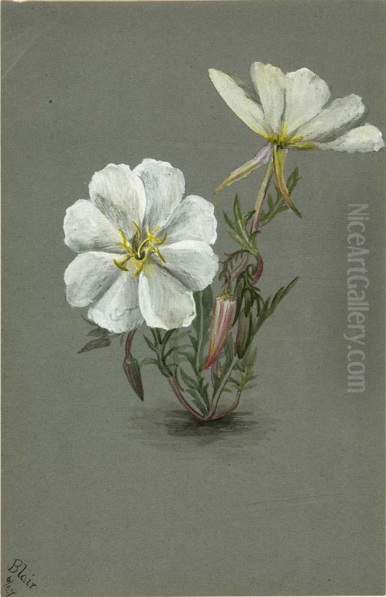 Giant Helleborine (Epipactia gigantea) Oil Painting by Mary Vaux Walcott