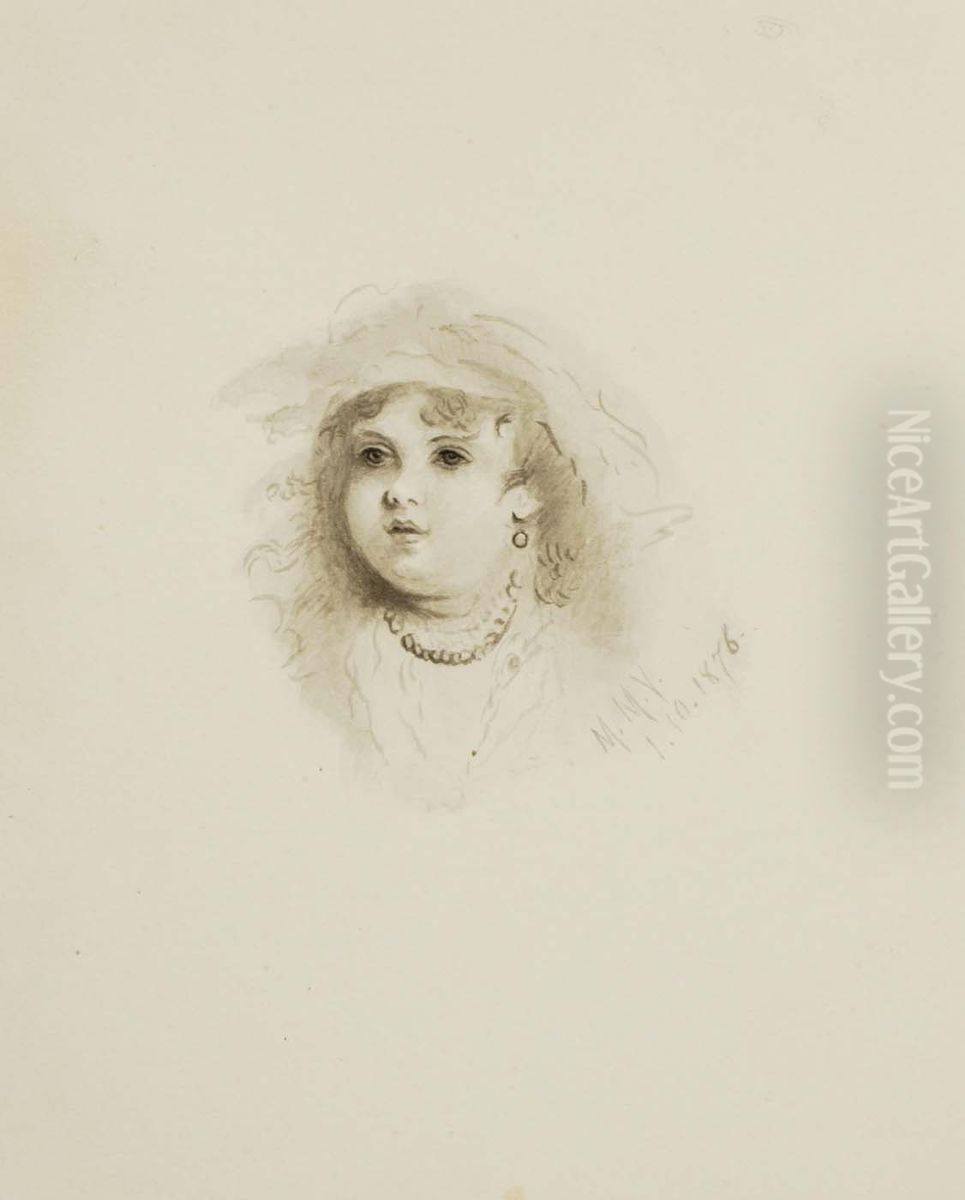 Untitled (Head of a Child) Oil Painting by Mary Vaux Walcott