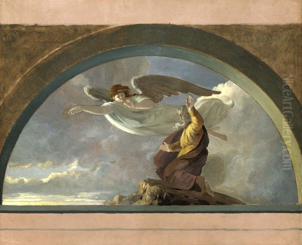 (Moses Viewing the Promised Land) Oil Painting by Robert Walter Weir