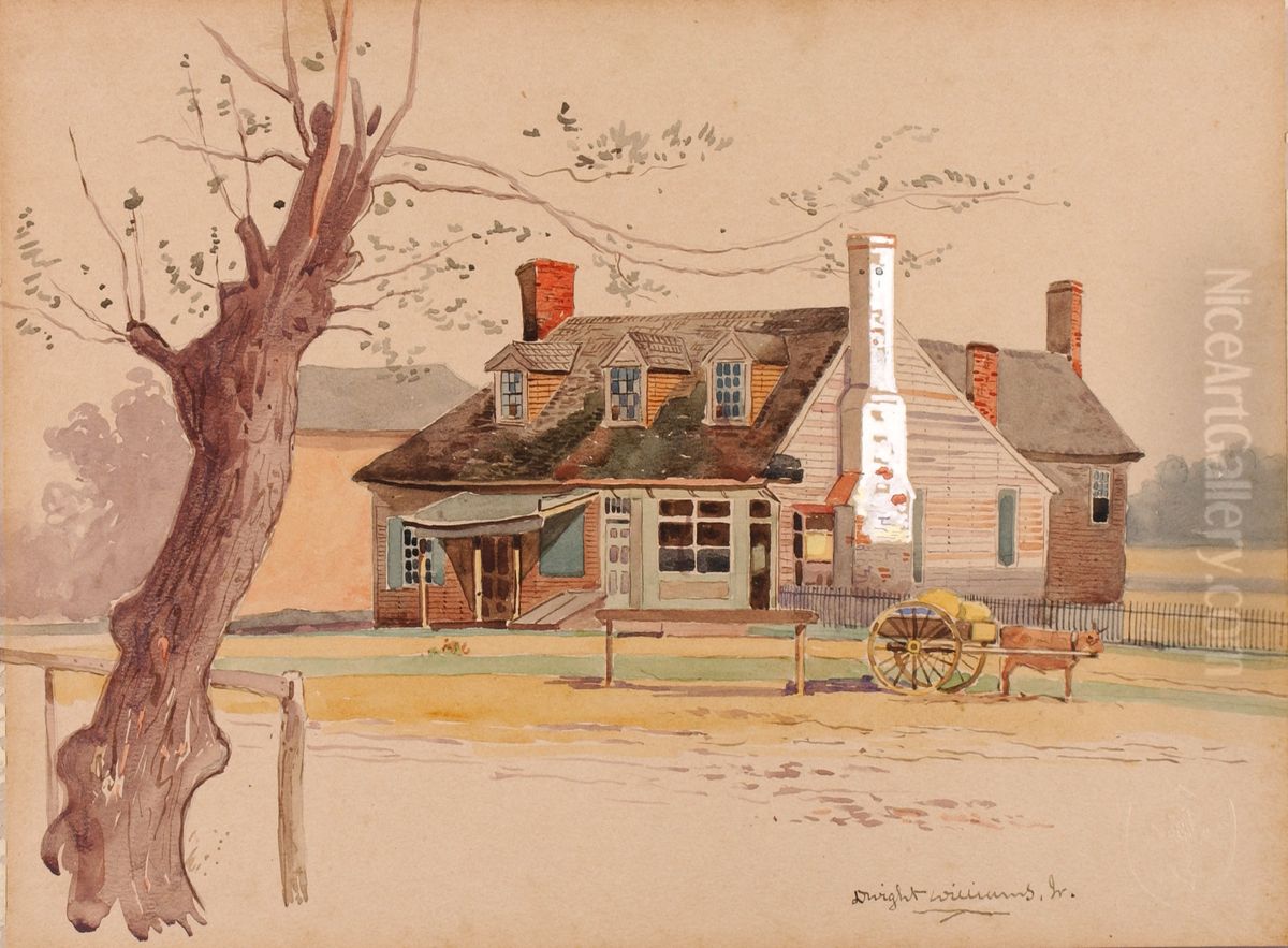 Williamsburg Post Office Oil Painting by Dwight Williams