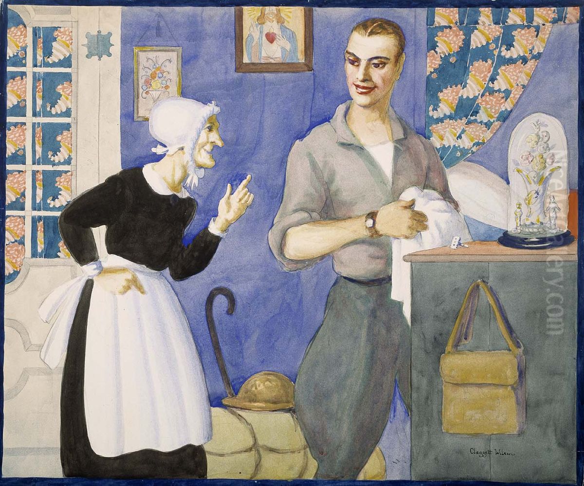 The Billet at Bouy Oil Painting by Claggett Wilson