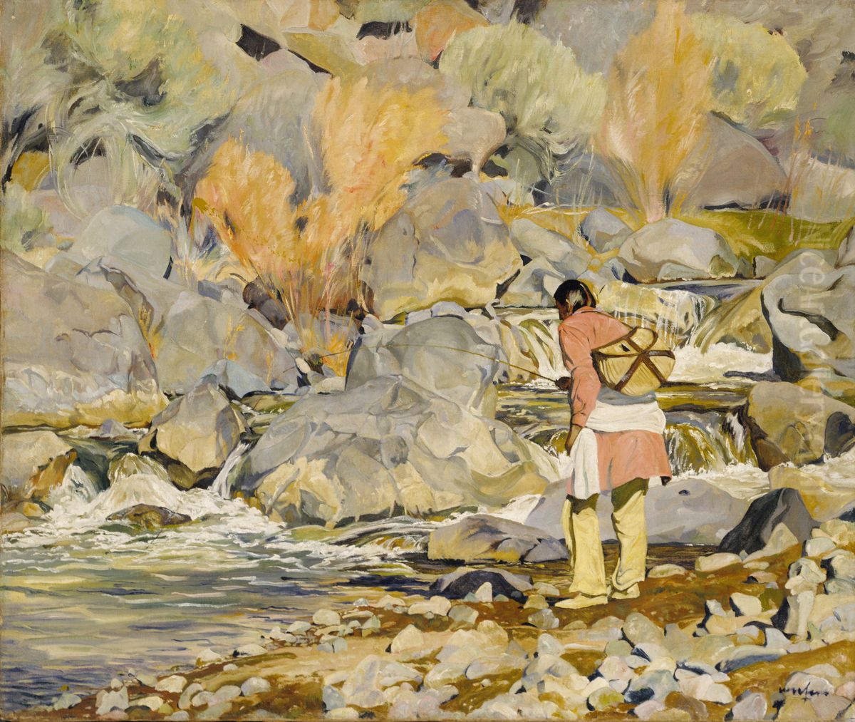 After Them Oil Painting by Walter Ufer