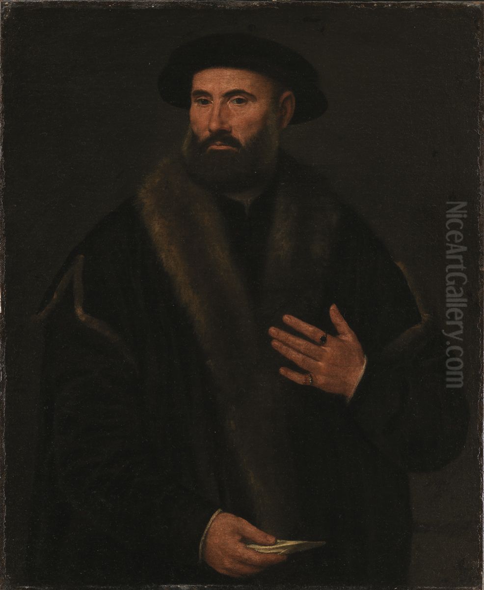 Portrait of a Man Oil Painting by Lorenzo Lotto