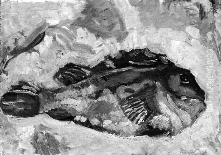 A Lumpfish Oil Painting by Oluf Hartmann