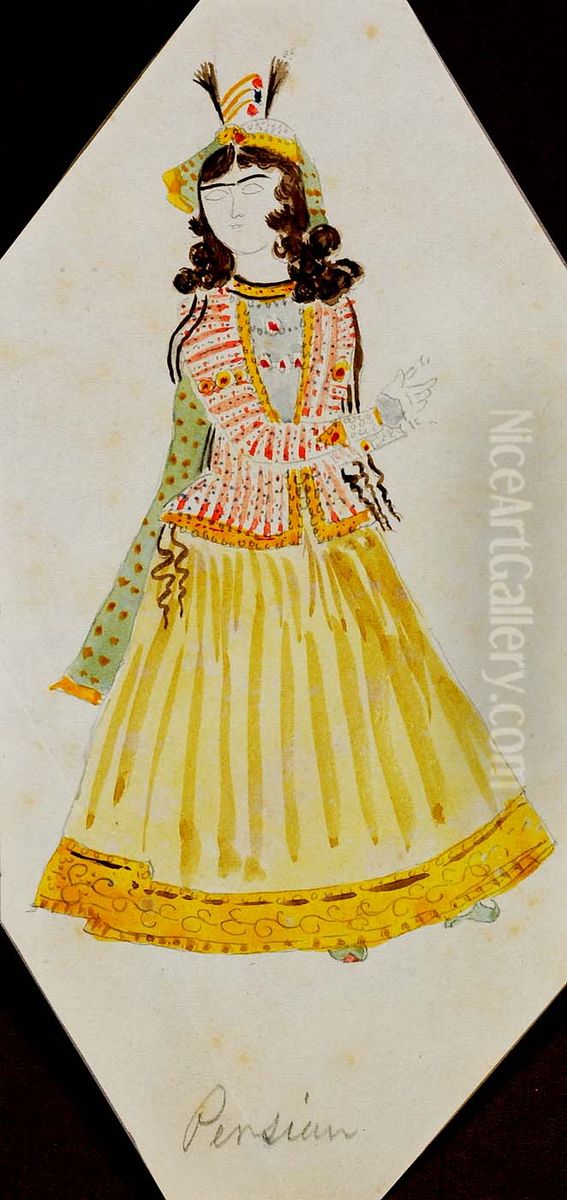 Persian Woman Oil Painting by Miner Kilbourne Kellogg