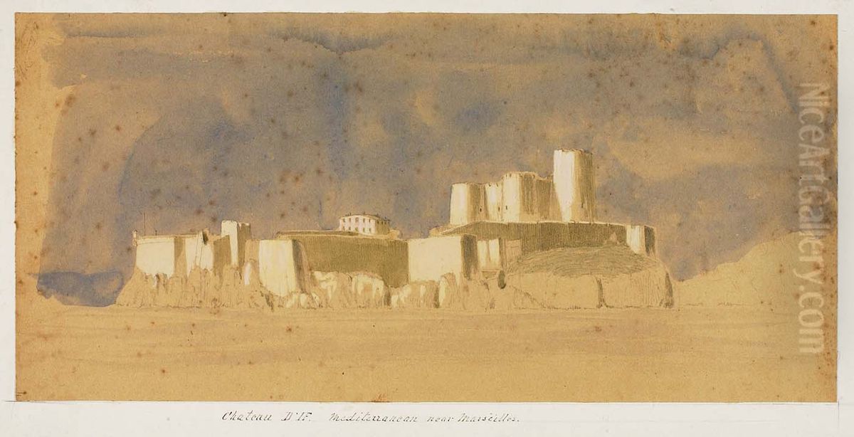 Chateau D'If Oil Painting by Miner Kilbourne Kellogg