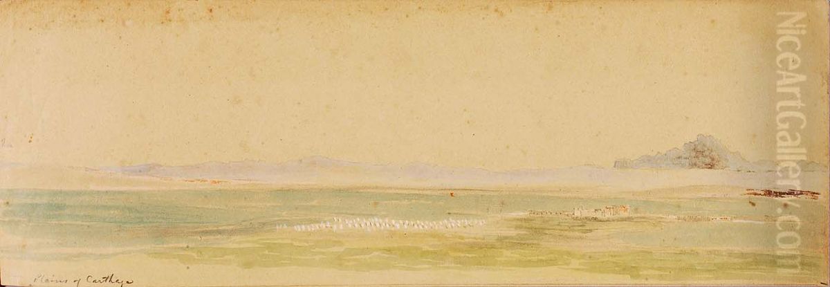 Plains of Carthage Oil Painting by Miner Kilbourne Kellogg