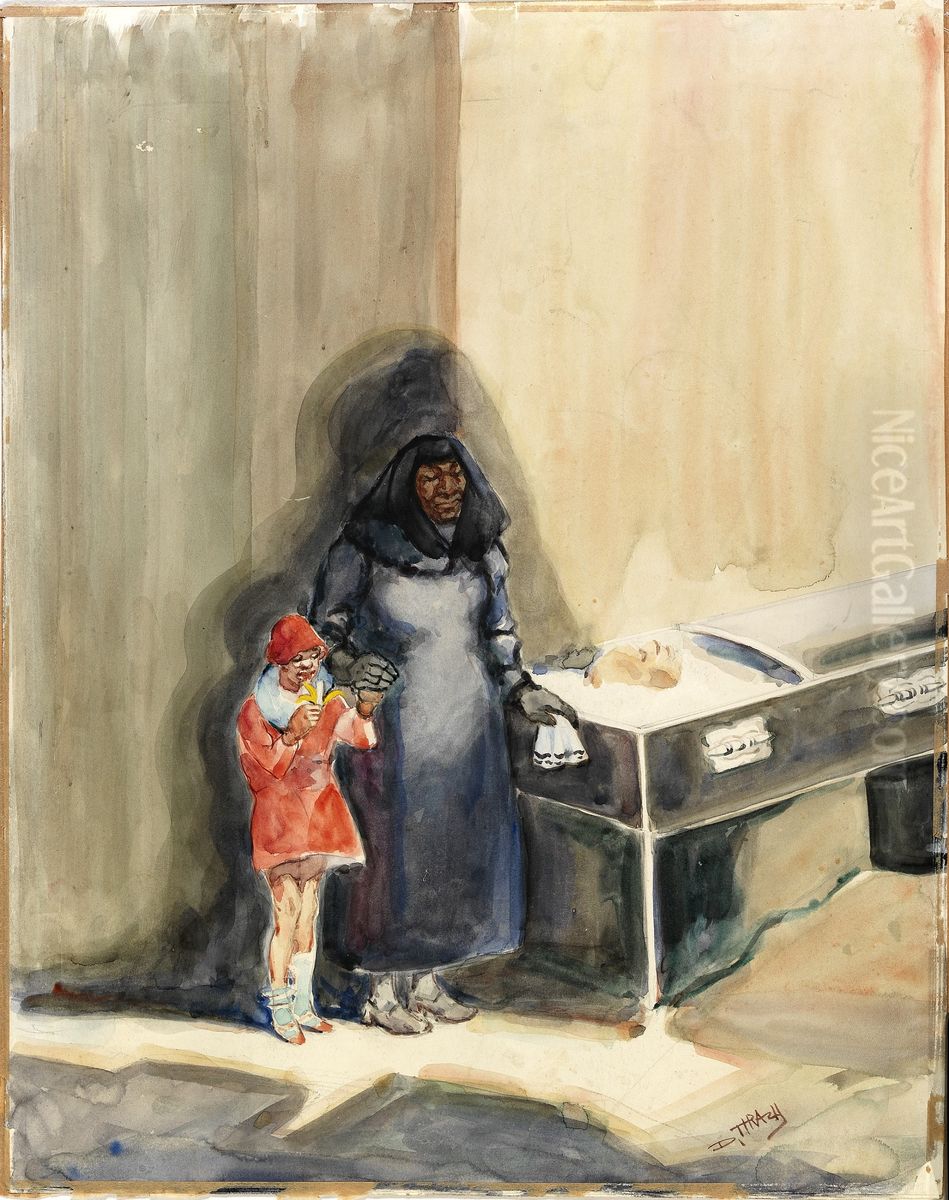 For She Knows Not Sorrow Oil Painting by Dox Thrash