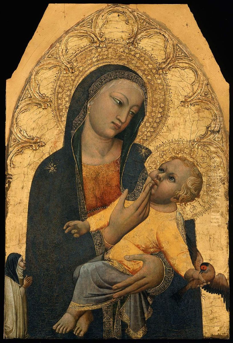 Virgin and Child Oil Painting by Antonio Veneziano