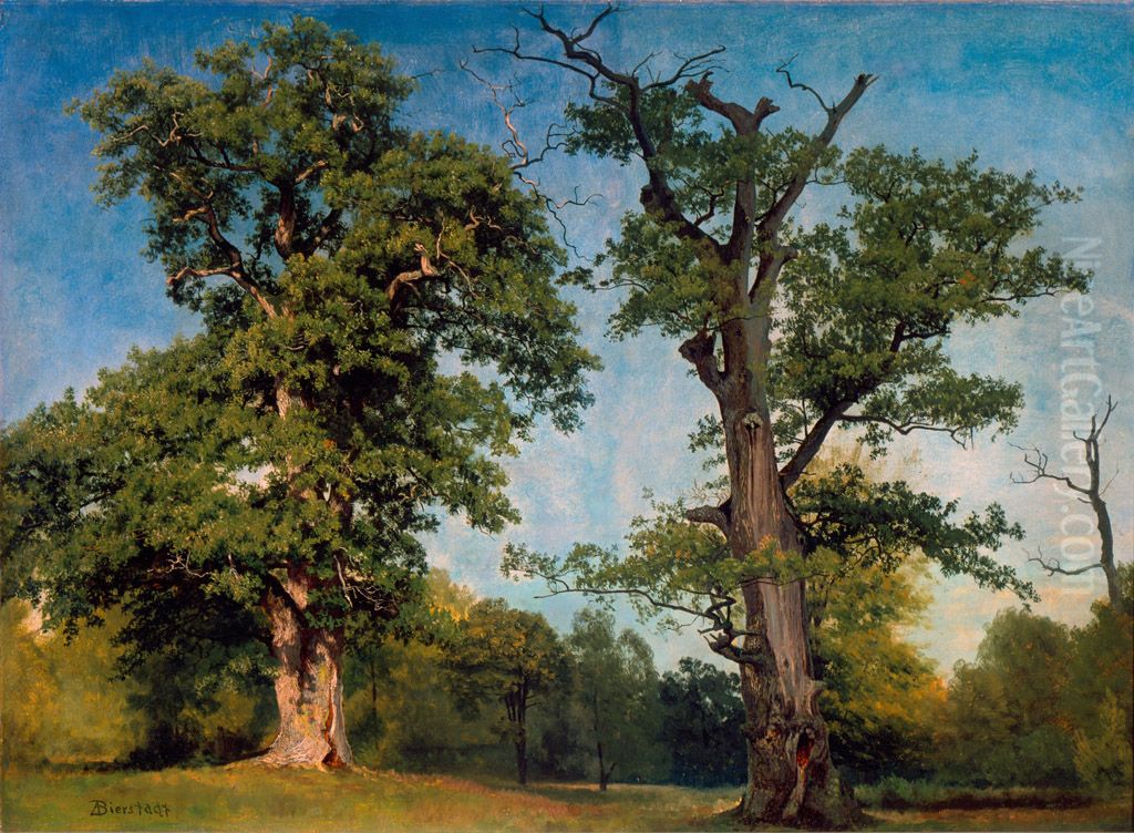 Pioneers of the Woods, California Oil Painting by Albert Bierstadt