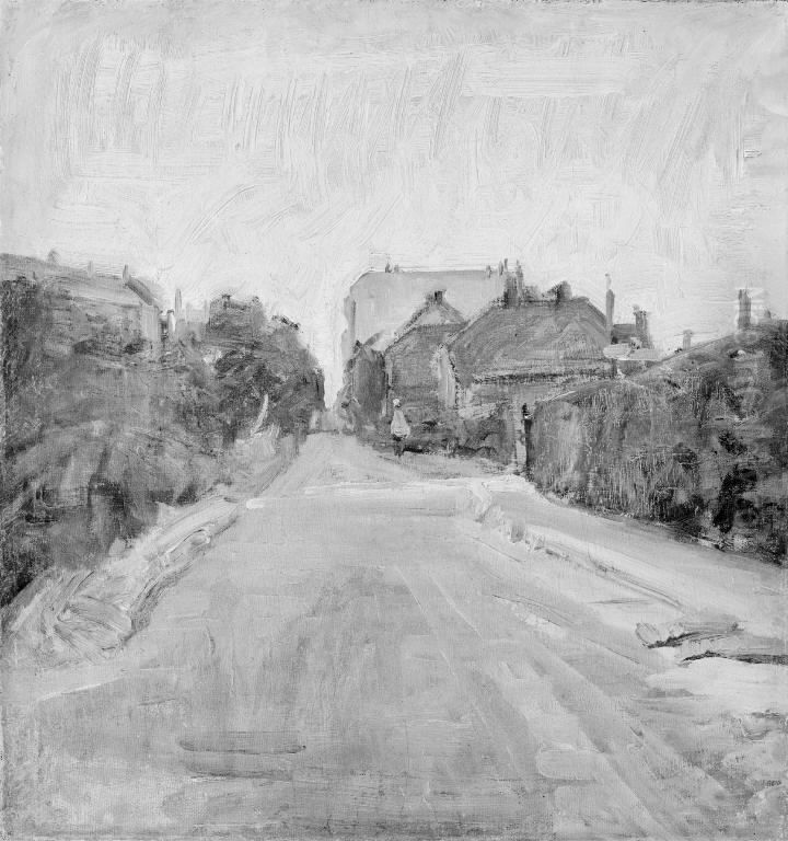 Gade. Udkanten af Kobenhavn Oil Painting by Albert Gottschalk