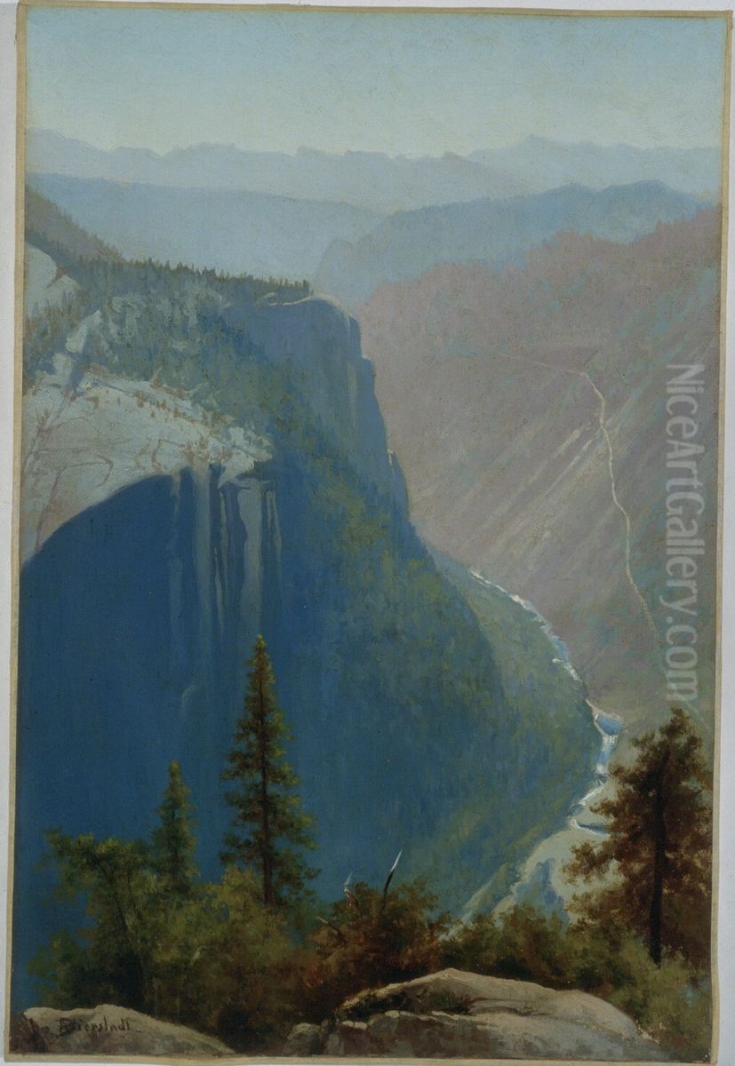 Yosemite Valley Oil Painting by Albert Bierstadt