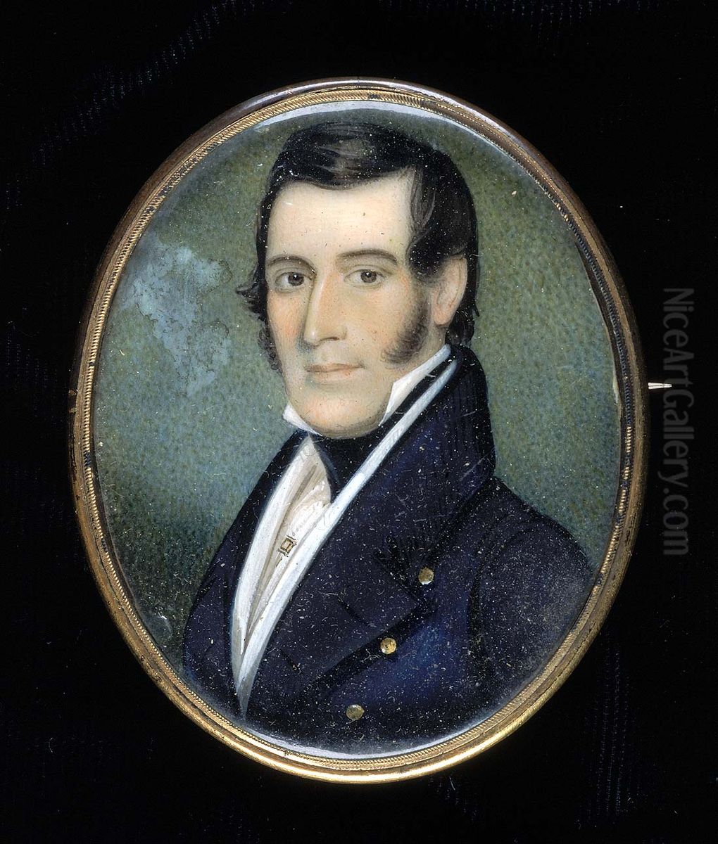 Capt. Henry P. Fleischman Oil Painting by George Catlin