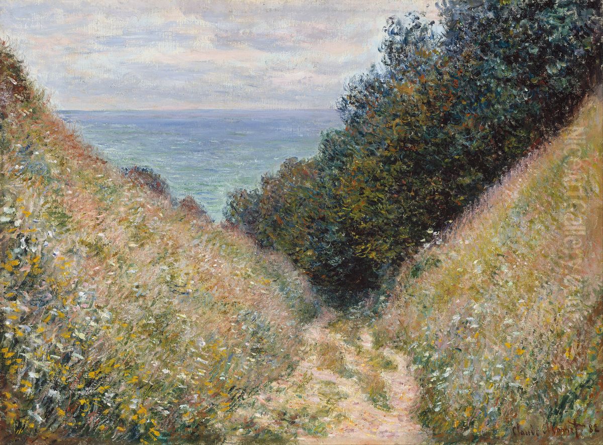 Road at La Cavee, Pourville Oil Painting by Claude Oscar Monet